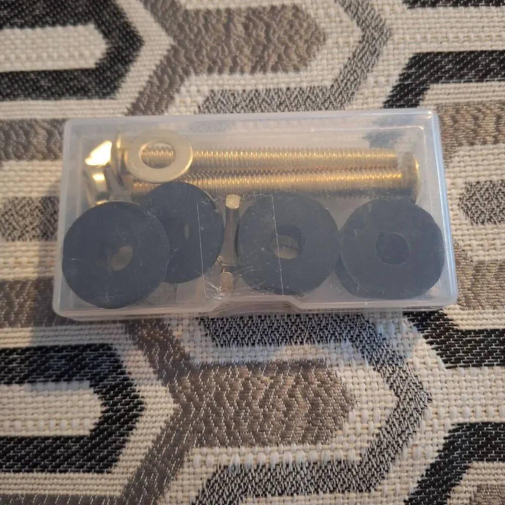 Toilet Seat Screws Replacement Kit, Stainless Steel Toilet Seat Fastener with...